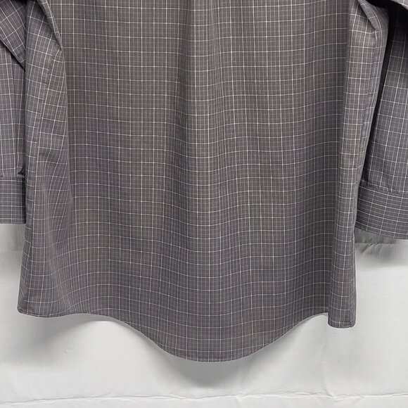 Vintage Stafford Mens Dress Shirt 17 32/33 Button Up Long Sleeve Wrinkle Free - Picture 10 of 14
